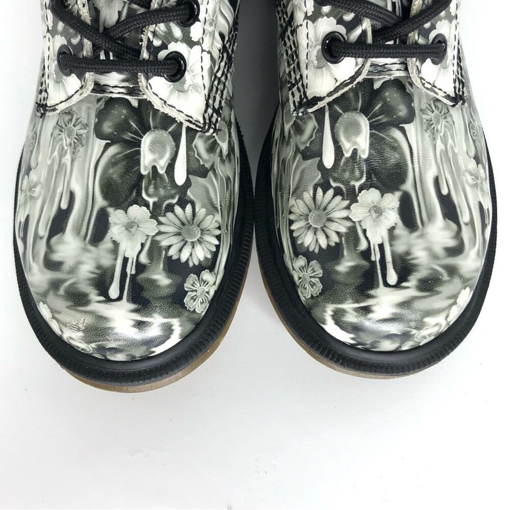 Dr Martens Floral Slime Paint Slick 1460 Pascal Lace Up Boots Women’s 6 Shoes - Picture 9 of 13